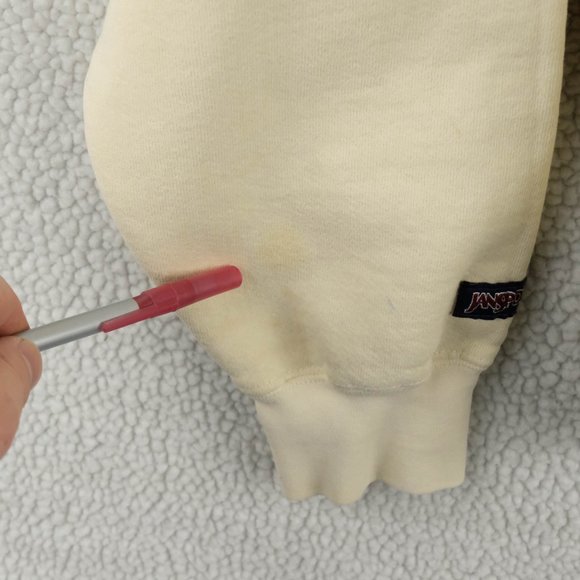 Jansport Sweatshirt Womens Medium Beige White University of New Mexico Retro - Picture 10 of 11